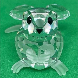Swarovski Silver Crystal Field Mouse with Certificate & Box